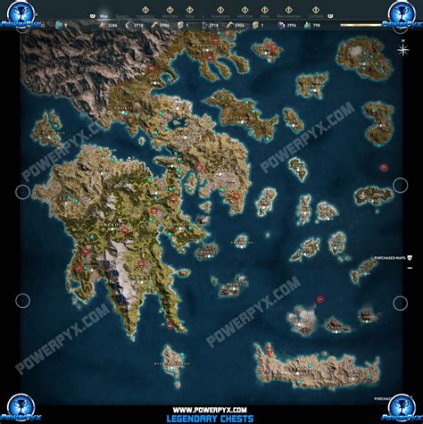 assassin creed odyssey map